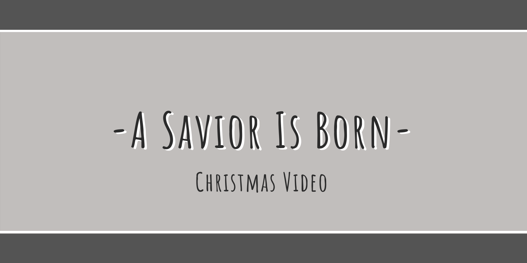A Savior Is Born - Christmas Video - Sewingandthings