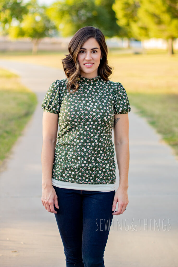 Made for Mermaids - Pepper Puff Sleeve Top - sewingandthings