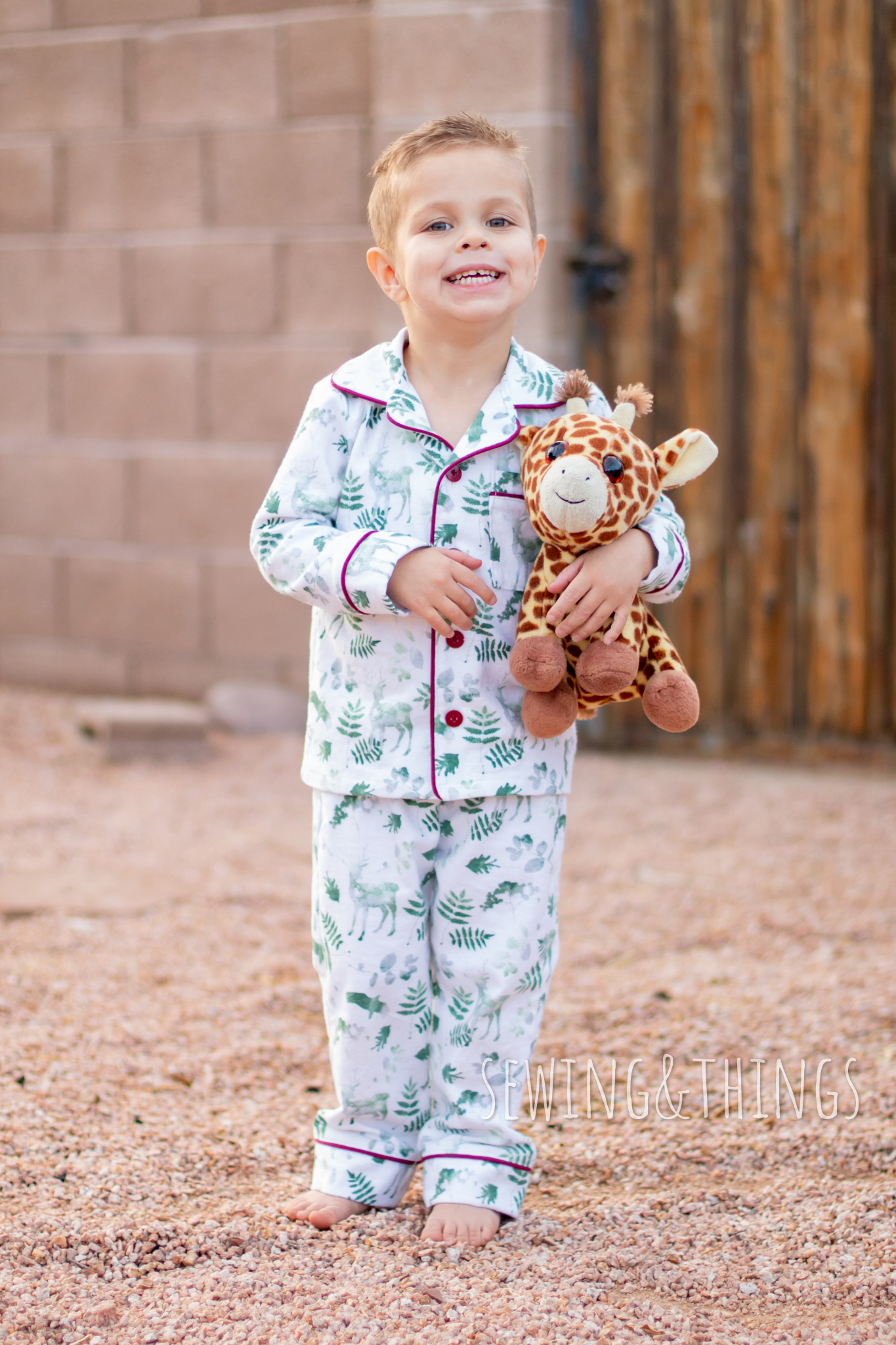 Children's Holiday Pajama PDF Pattern - Sew a Little Seam