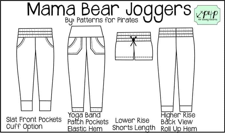 Joggerathon - Patterns for Pirates - Mama Bears - sewingandthings